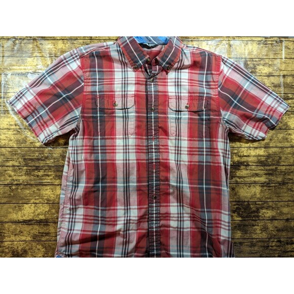 The North Face Button Down Shirt Outdoor Hiking Men Size Medium Short Sleeve - Picture 1 of 7